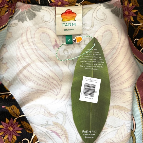 FARM Rio Flowing Beauty Maxi Dress, Size XS, NWT 🇧🇷 - Picture 15 of 16